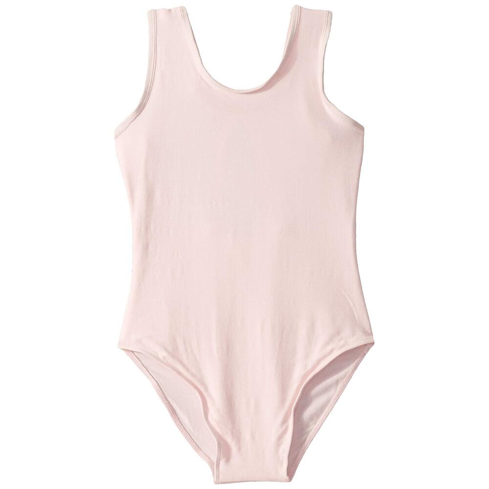 Flo Active Girls Sparkle Back Tank Leotard Pink 10